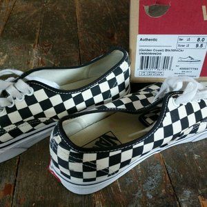 Vans Golden Coast Authentic Black White Checkered